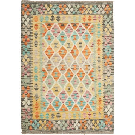 Tappeto Kilim Afghanistan marrone 127x178