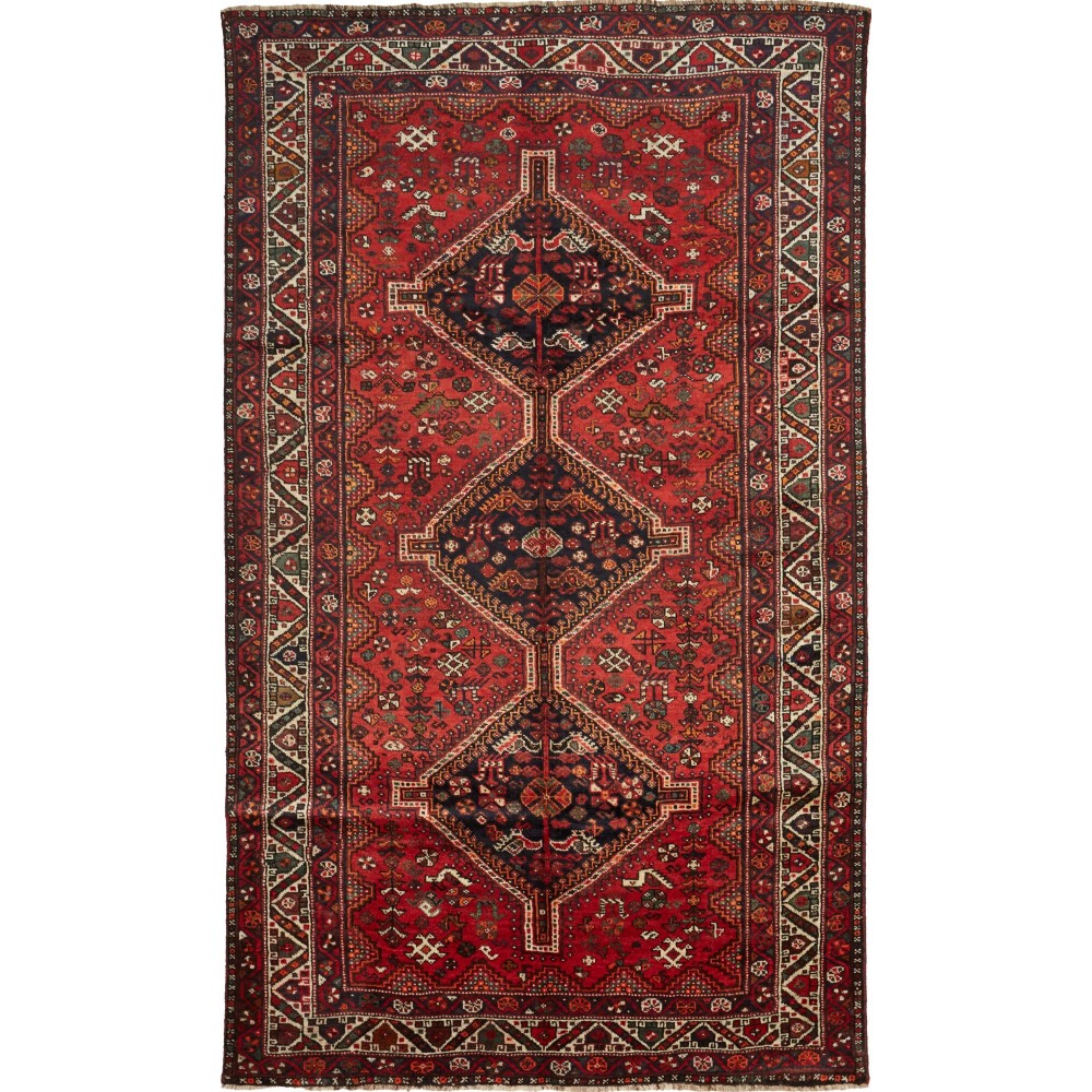 Tappeto Shiraz Persia grigio marrone 160x275 Tappeto Shiraz Persia grigio marrone 160x275