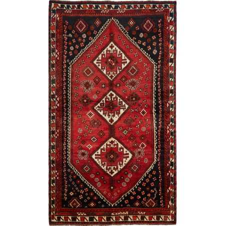 Tappeto Shiraz Persia blu marrone 160x279