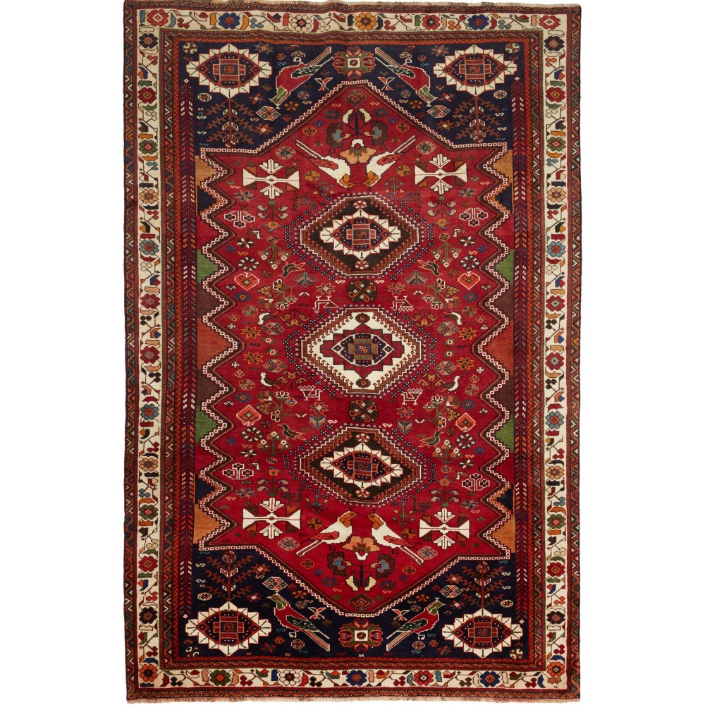 Tappeto Shiraz Persia marrone 182x279 Tappeto Shiraz Persia marrone 182x279
