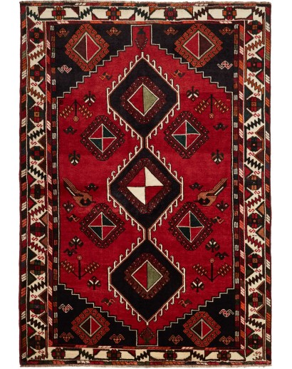 Tappeto Shiraz Persia blu beige 175x253