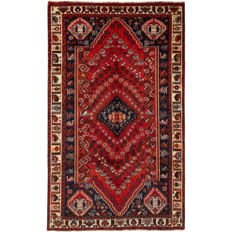 Tappeto Shiraz Persia marrone blu 165x277