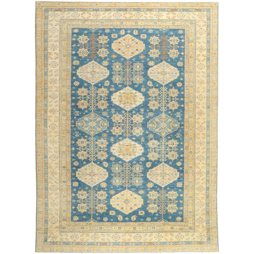 Tappeto Kazak Fine Pakistan marrone grigio 308x424 Tappeto Kazak Fine Pakistan marrone grigio 308x424