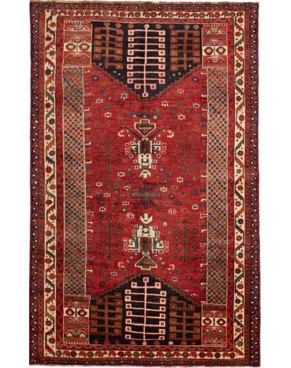 Tappeto Shiraz Persia marrone blu 152x243