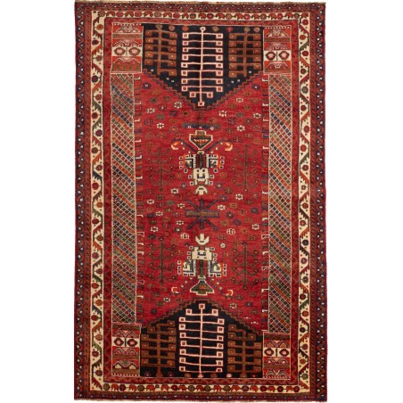 Tappeto Shiraz Persia marrone blu 152x243