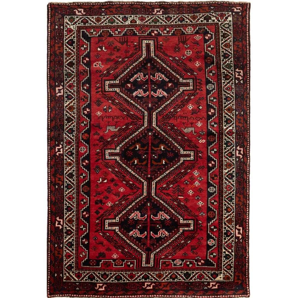 Tappeto Shiraz Persia blu marrone 171x251 Tappeto Shiraz Persia blu marrone 171x251
