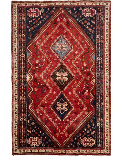 Tappeto Shiraz Persia marrone blu 170x262