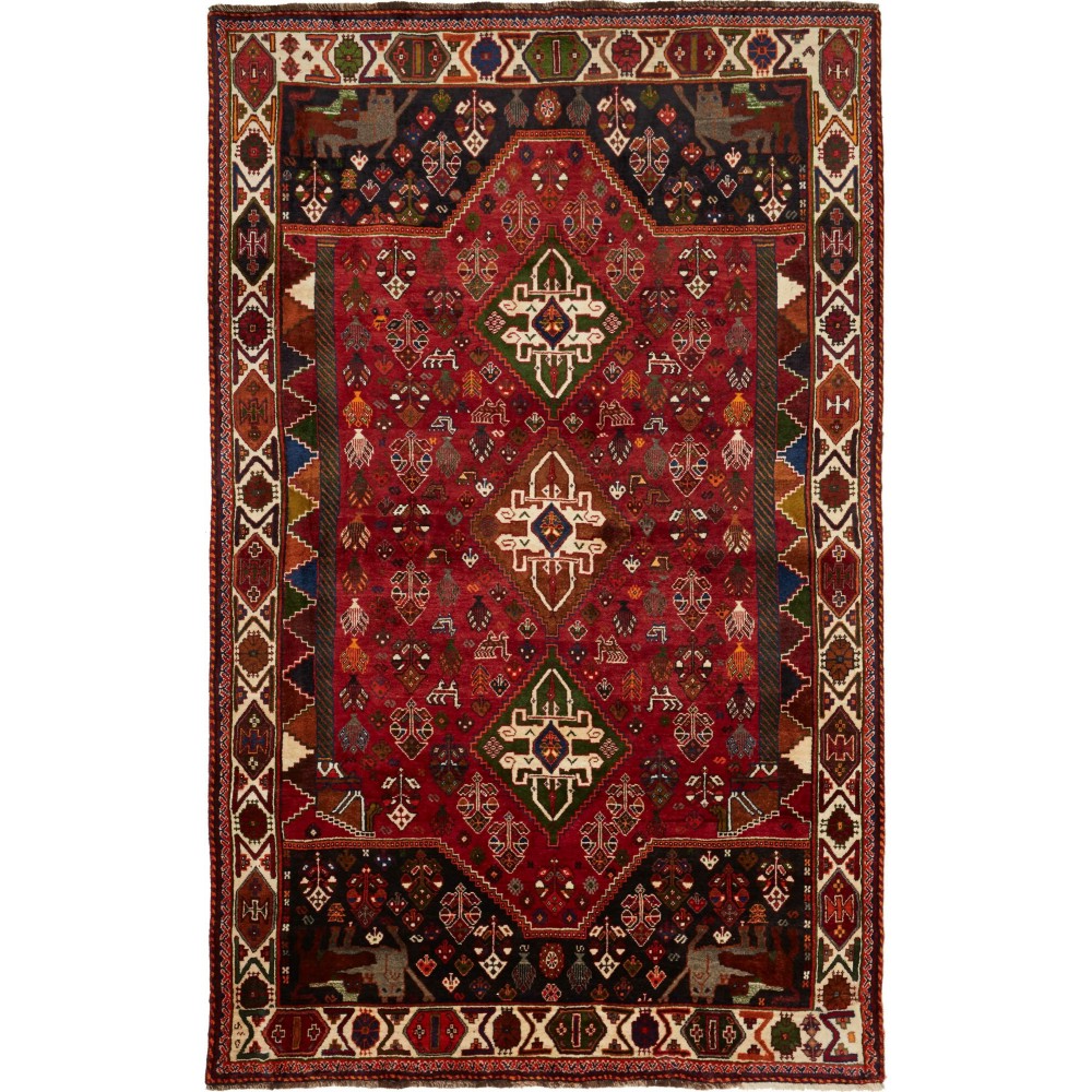 Tappeto Shiraz Persia marrone 170x275 Tappeto Shiraz Persia marrone 170x275