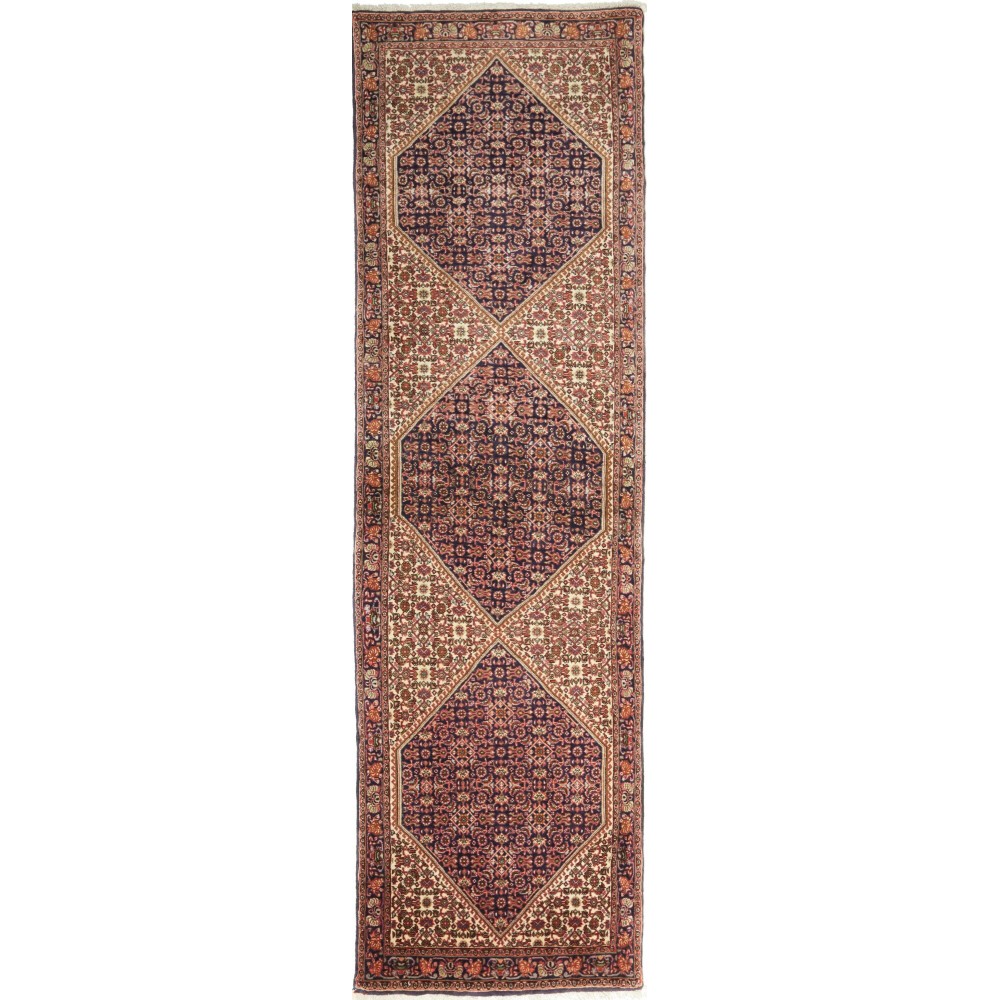 Tappeto Bidjar Persia azzurro marrone 70x252 Tappeto Bidjar Persia azzurro marrone 70x252
