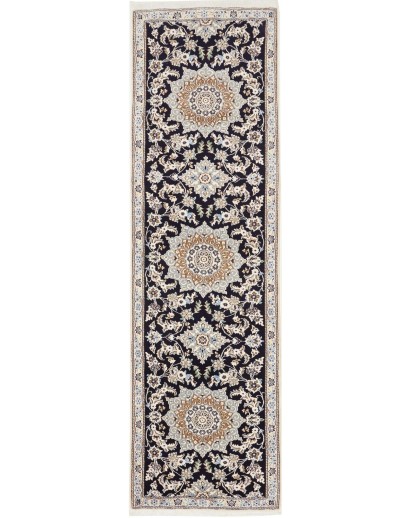 Tappeto Nain 9La Persia beige grigio 82x295