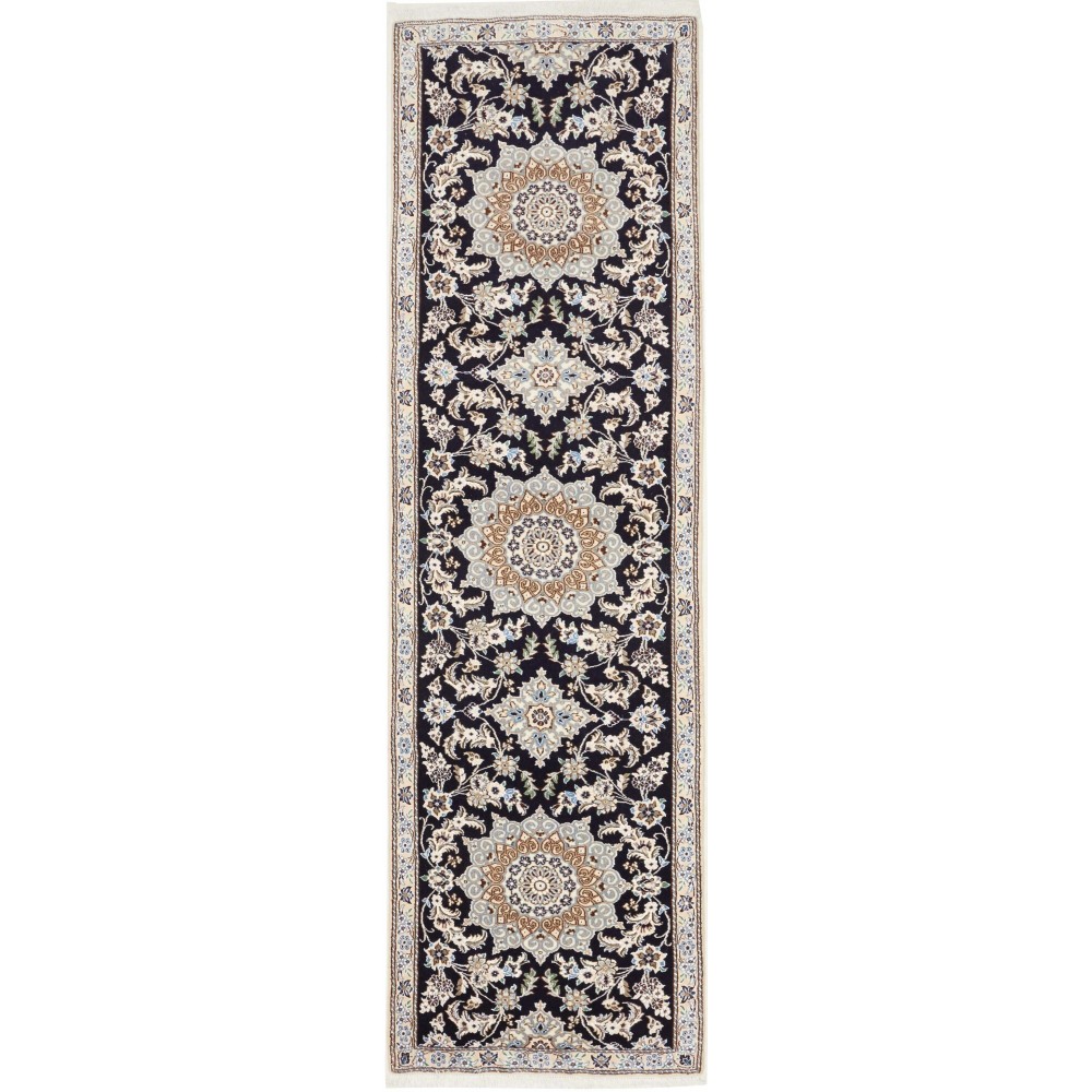 Tappeto Nain 9La Persia beige grigio 82x295 Tappeto Nain 9La Persia beige grigio 82x295