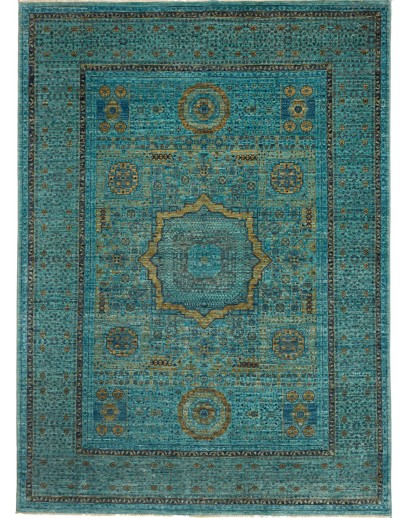 Tappeto Mamlouk Pakistan azzurro grigio 173x243