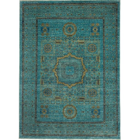 Tappeto Mamlouk Pakistan azzurro grigio 173x243