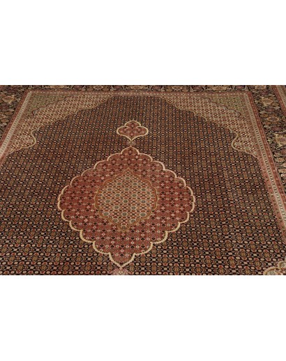 Tappeto Tabriz 50 Raj Mahi Persia azzurro bianco 203x300