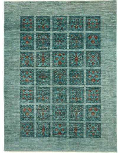 Tappeto Bakhteari Pakistan grigio bianco 147x194