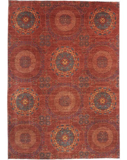 Tappeto Mamlouk Pakistan marrone arancione 170x228