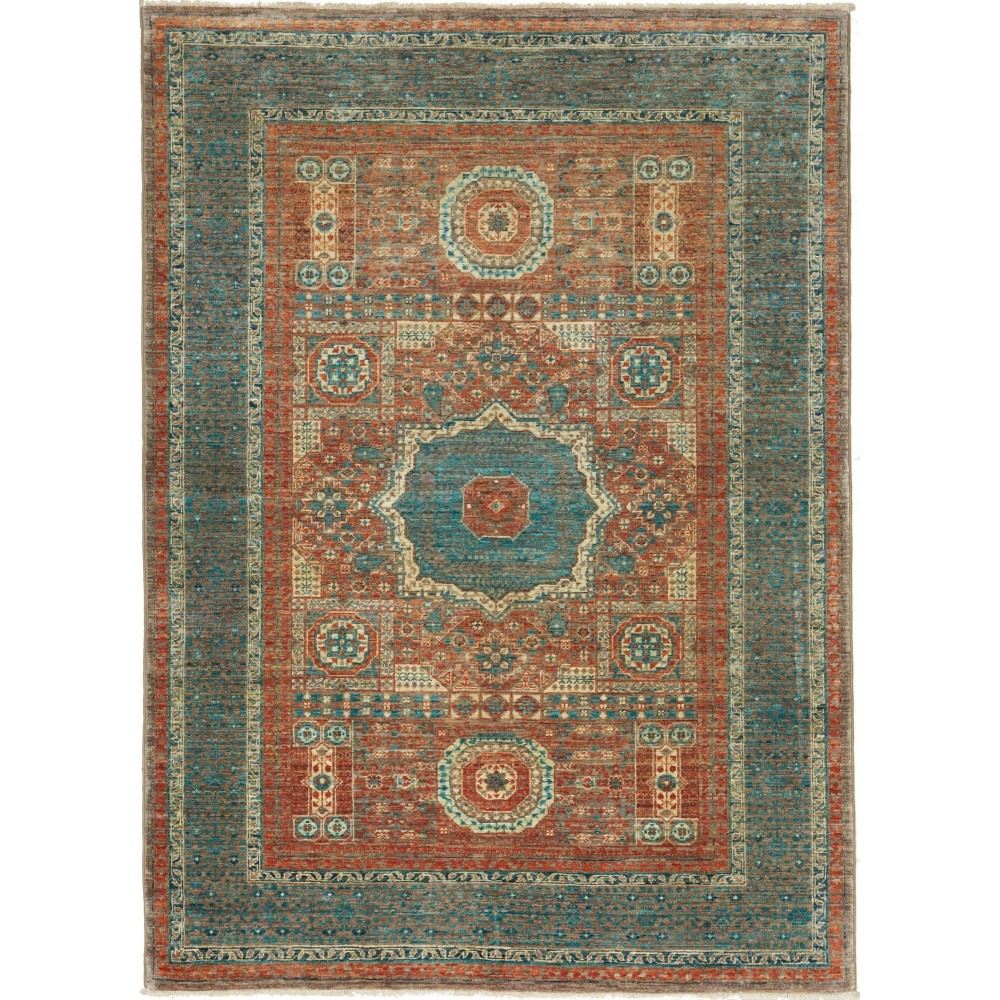 Tappeto Mamlouk Pakistan azzurro 128x178 Tappeto Mamlouk Pakistan azzurro 128x178