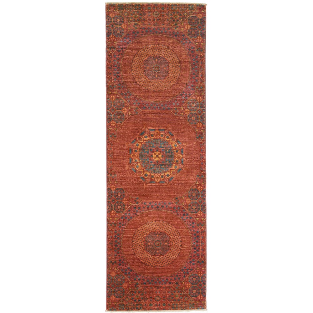 Tappeto Mamlouk Pakistan marrone 80x249 Tappeto Mamlouk Pakistan marrone 80x249