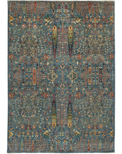 Tappeto Shahi Fine Pakistan azzurro marrone 207x295