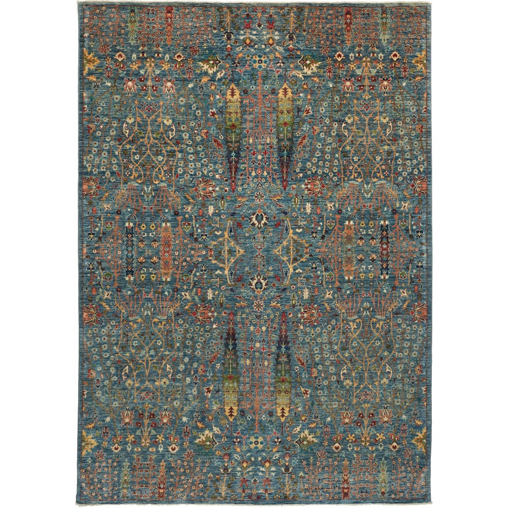Tappeto Shahi Fine Pakistan azzurro marrone 207x295 Tappeto Shahi Fine Pakistan azzurro marrone 207x295