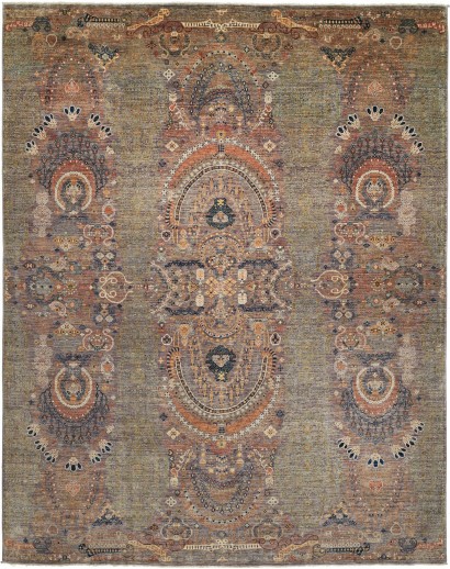 Tappeto Shahi Fine Pakistan bianco grigio 247x309