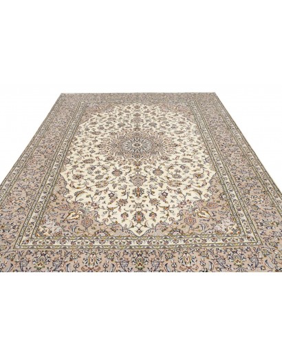 Tappeto Kashan Persia beige grigio 248x340