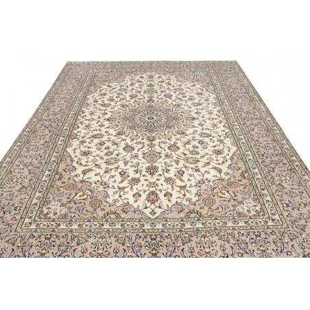 Tappeto Kashan Persia beige grigio 248x340