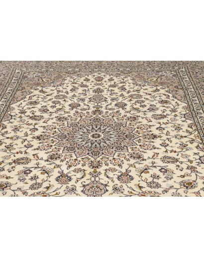 Tappeto Kashan Persia beige grigio 248x340