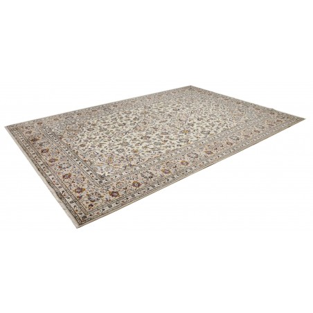 Tappeto Kashan Persia beige bianco 237x357