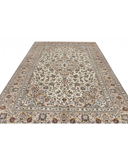 Tappeto Kashan Persia beige bianco 237x357