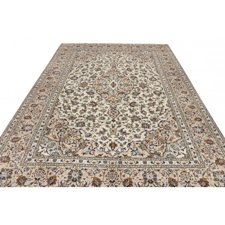 Tappeto Kashan Persia beige bianco 237x357