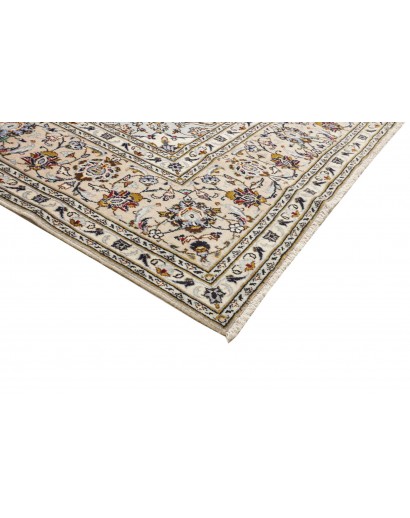 Tappeto Kashan Persia beige bianco 237x357