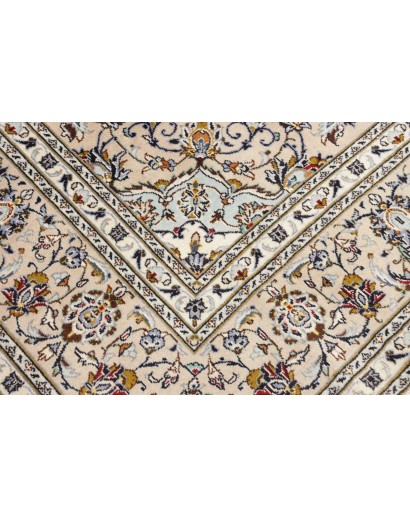 Tappeto Kashan Persia beige bianco 237x357