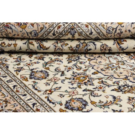 Tappeto Kashan Persia beige bianco 237x357