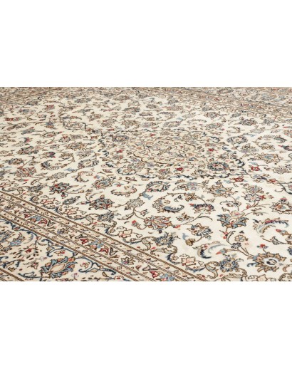 Tappeto Kashan Persia beige bianco 248x346