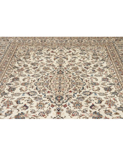 Tappeto Kashan Persia beige bianco 248x346
