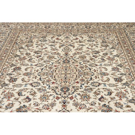 Tappeto Kashan Persia beige bianco 248x346