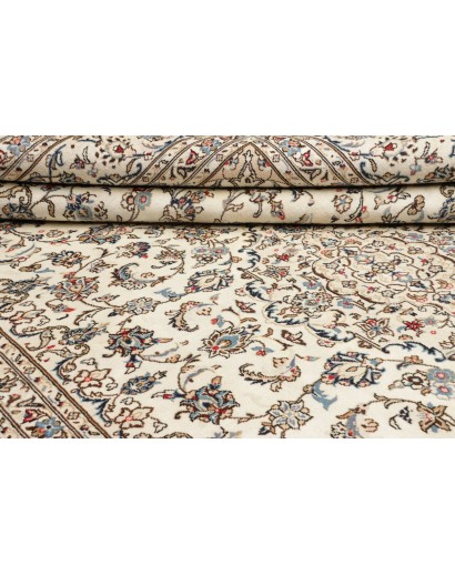 Tappeto Kashan Persia beige bianco 248x346