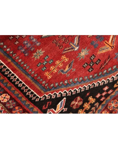Tappeto Shiraz Persia marrone giallo 150x248