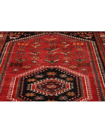 Tappeto Shiraz Persia marrone giallo 150x248