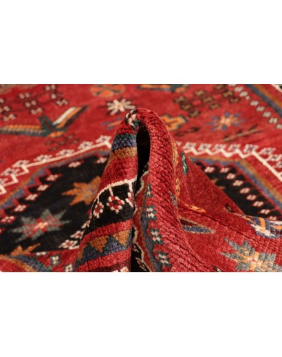 Tappeto Shiraz Persia marrone giallo 150x248