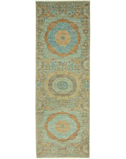 Tappeto Mamlouk Pakistan verde 82x241