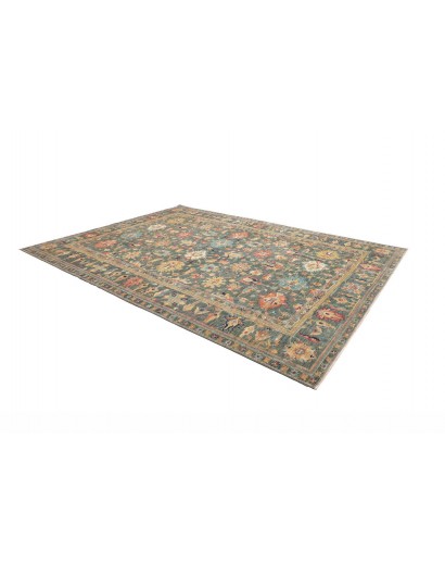 Tappeto Kazak Fine Pakistan bianco giallo 279x370