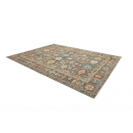 Tappeto Kazak Fine Pakistan bianco giallo 279x370