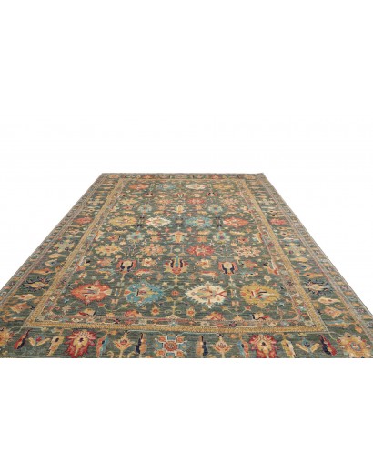 Tappeto Kazak Fine Pakistan bianco giallo 279x370