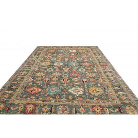 Tappeto Kazak Fine Pakistan bianco giallo 279x370