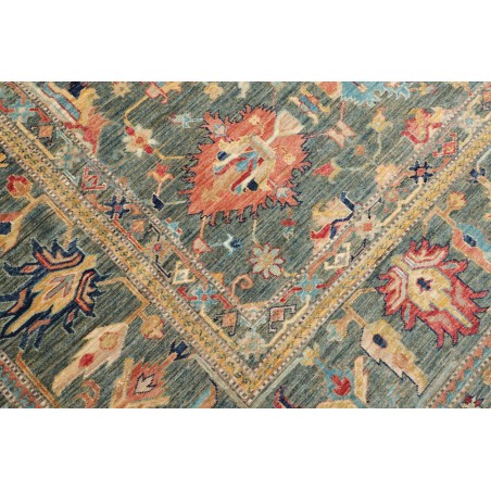 Tappeto Kazak Fine Pakistan bianco giallo 279x370