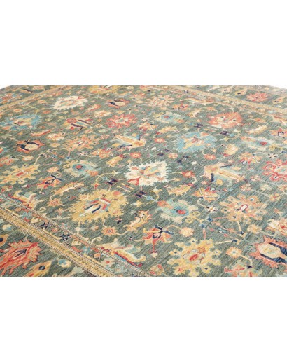 Tappeto Kazak Fine Pakistan bianco giallo 279x370