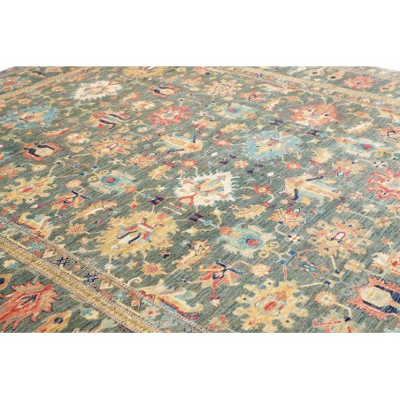 Tappeto Kazak Fine Pakistan bianco giallo 279x370