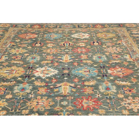 Tappeto Kazak Fine Pakistan bianco giallo 279x370